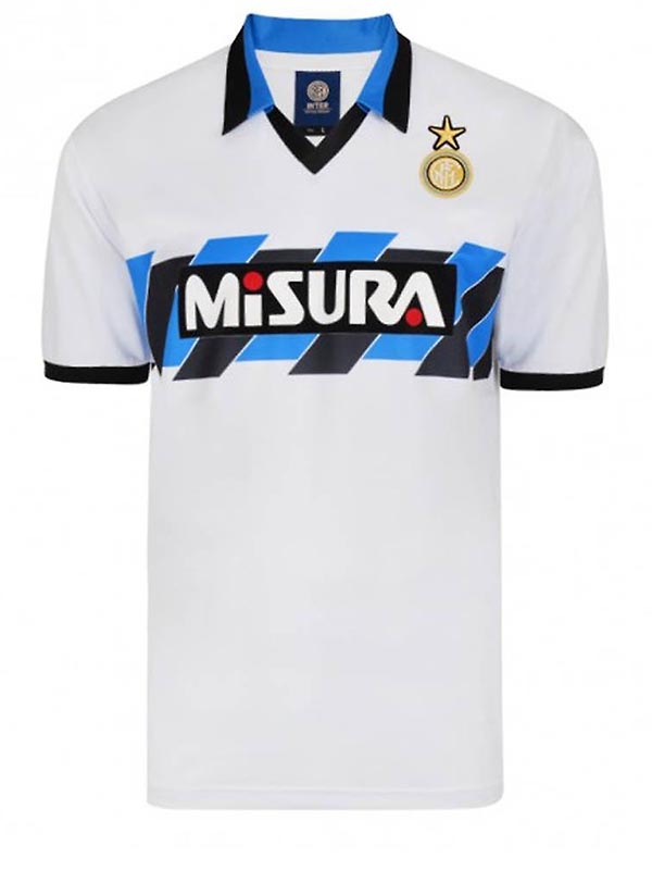 Inter milan away jersey mens retro shirt 1990-1991